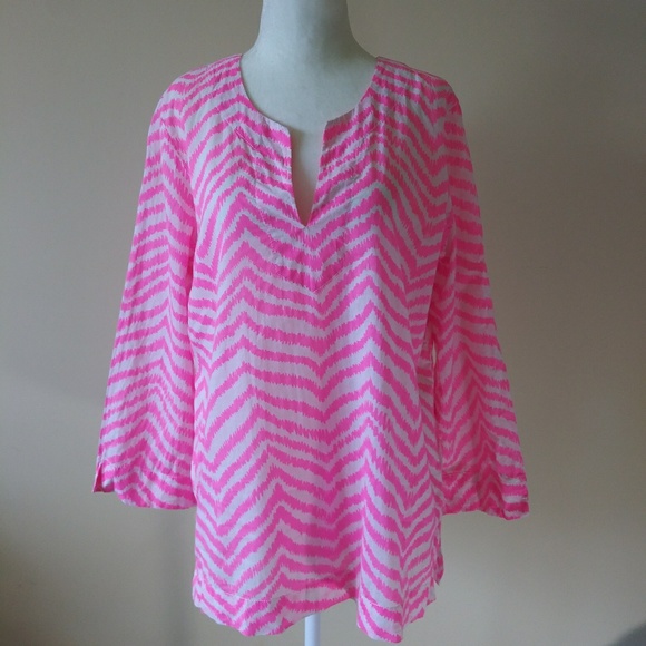 Lilly Pulitzer Amelia Island Zebron Print Tunic - Picture 2 of 7